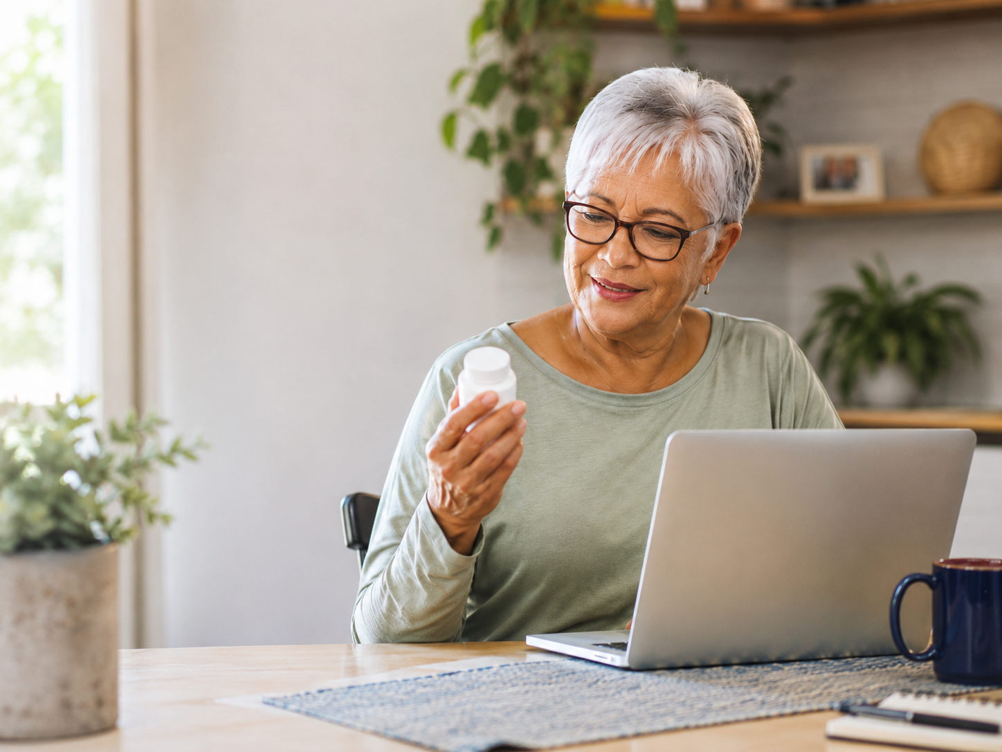 Senior reviewing Medicare OTC card benefits